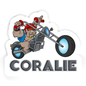 Coralie Sticker Biker Image