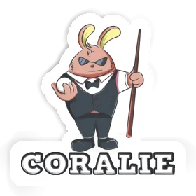 Coralie Sticker Billiards Player Image