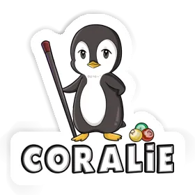 Billiards Player Sticker Coralie Image