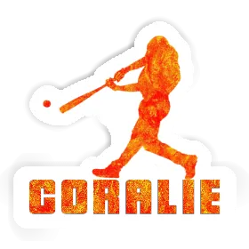 Coralie Sticker Baseball Player Image