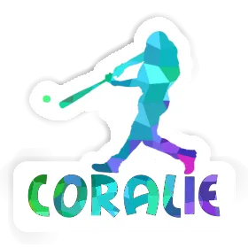 Coralie Sticker Baseball Player Image