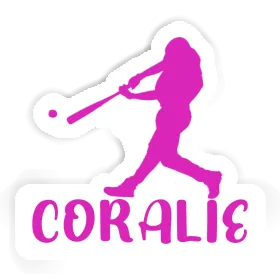 Sticker Coralie Baseball Player Image