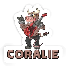 Sticker Coralie Guitarist Image