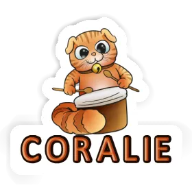 Coralie Sticker Drummer Image