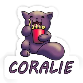 Coralie Sticker French Fry Cat Image