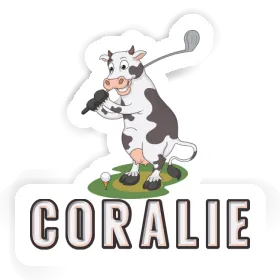 Sticker Coralie Golf Cow Image