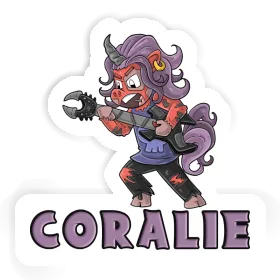 Coralie Sticker Rocking Unicorn Image