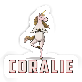 Yoga Unicorn Sticker Coralie Image