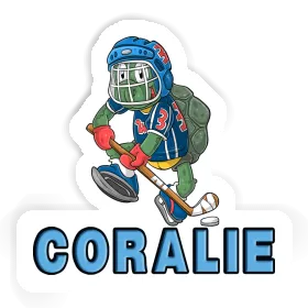 Sticker Coralie Ice-Hockey Player Image