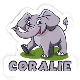 Elephant Sticker Coralie Image