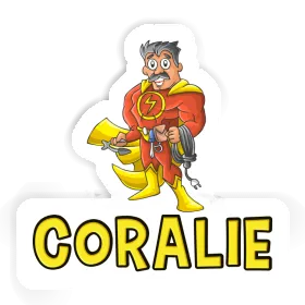 Sticker Coralie Electrician Image