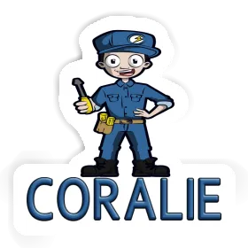 Electrician Sticker Coralie Image