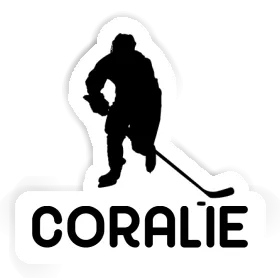 Sticker Coralie Hockey Player Image