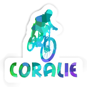 Freeride Biker Sticker Coralie Image