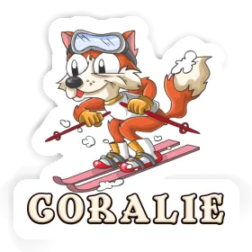 Sticker Skier Coralie Image