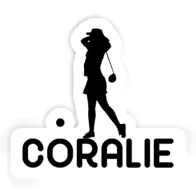 Sticker Golfer Coralie Image