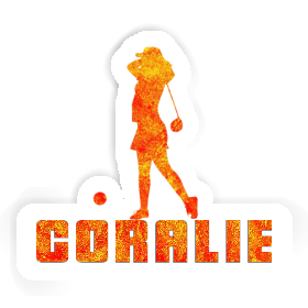 Sticker Golfer Coralie Image