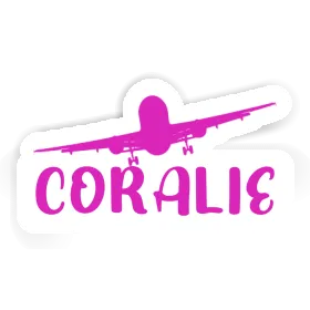 Airplane Sticker Coralie Image