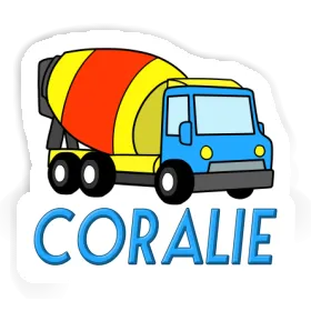 Mixer Truck Sticker Coralie Image