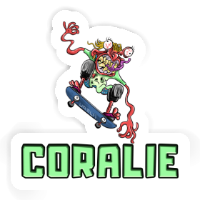 Sticker Skateboarder Coralie Image