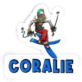 Freeride Skier Sticker Coralie Image