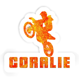 Motocross Rider Sticker Coralie Image