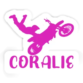 Motocross Rider Sticker Coralie Image