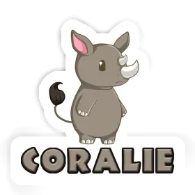 Coralie Sticker Rhinoceros Image