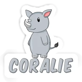 Sticker Rhinoceros Coralie Image