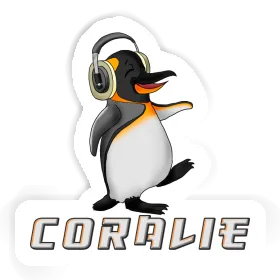 Coralie Sticker Music Penguin Image