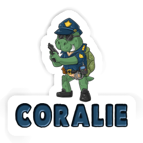 Sticker Coralie Police Officer Image