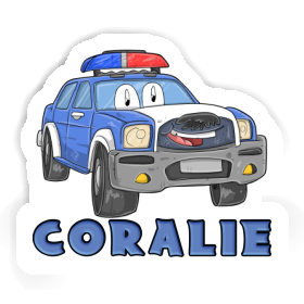 Autocollant Coralie Voiture de police Image