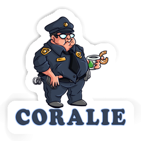 Police Officer Sticker Coralie Image