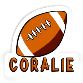 Sticker Rugby Ball Coralie Image