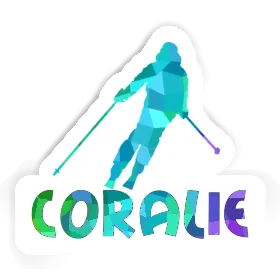 Sticker Skier Coralie Image