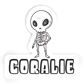 Coralie Sticker Skeleton Image