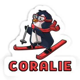 Skier Sticker Coralie Image