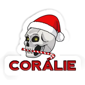 Sticker Christmas Skull Coralie Image