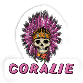 Ladys Skull Sticker Coralie Image