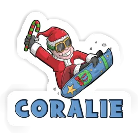 Sticker Coralie Snowboarder Image