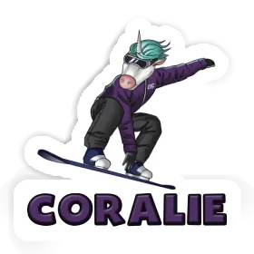 Sticker Coralie Snowboarder Image