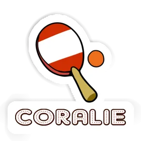 Sticker Table Tennis Racket Coralie Image