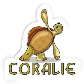 Sticker Coralie Yoga Turtle Image