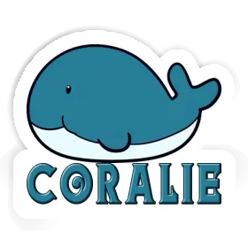 Sticker Whale Fish Coralie Image