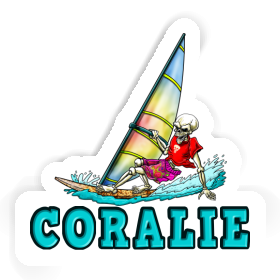 Sticker Coralie Surfer Image