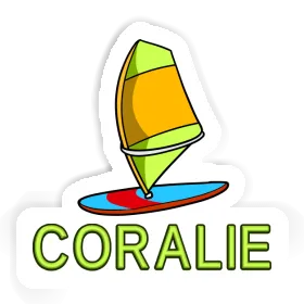 Sticker Coralie Windsurf Board Image