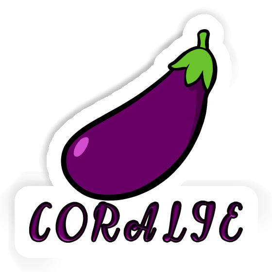 Coralie Sticker Eggplant Laptop Image