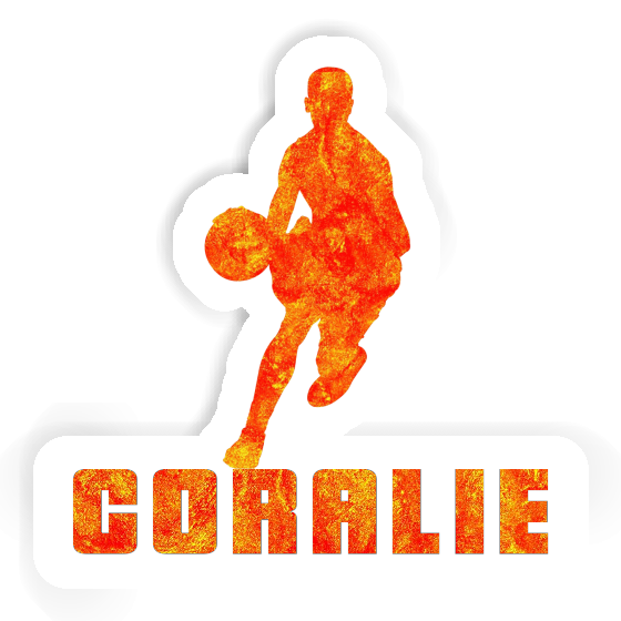 Sticker Coralie Basketballspieler Notebook Image