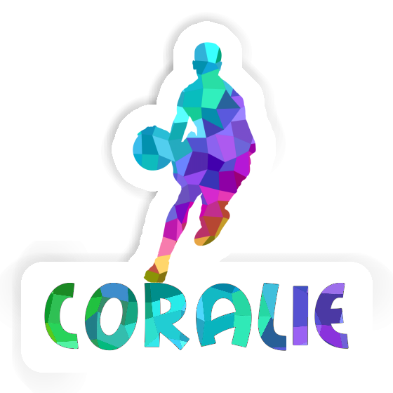 Coralie Sticker Basketball Player Laptop Image