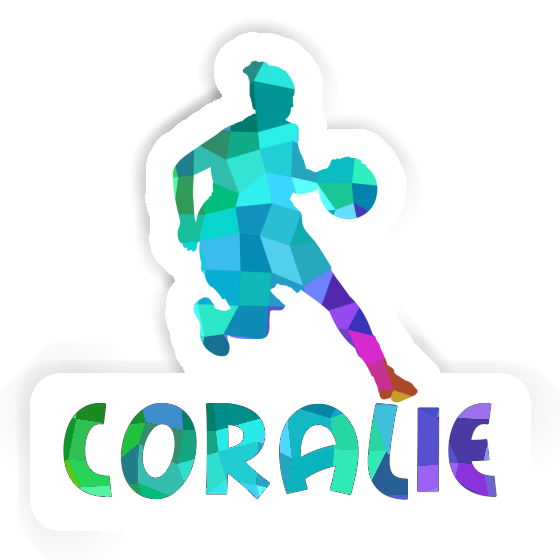 Basketball Player Sticker Coralie Laptop Image